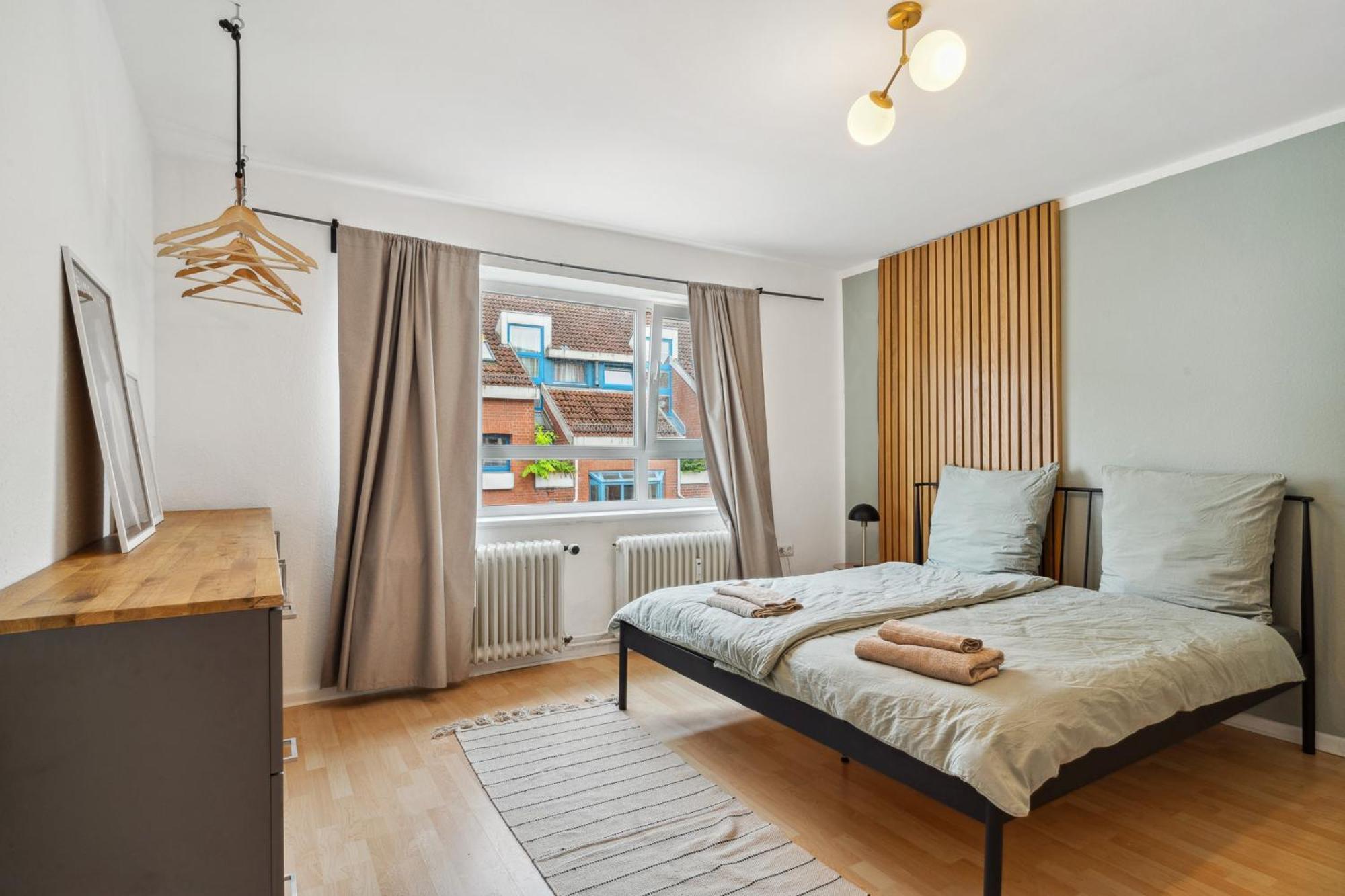 Zentrale Wohnung 3 Zimmer 24H Check In Kiel Dış mekan fotoğraf