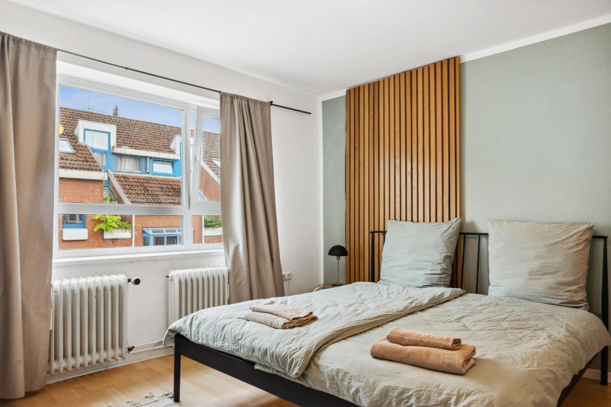 Zentrale Wohnung 3 Zimmer 24H Check In Kiel Dış mekan fotoğraf
